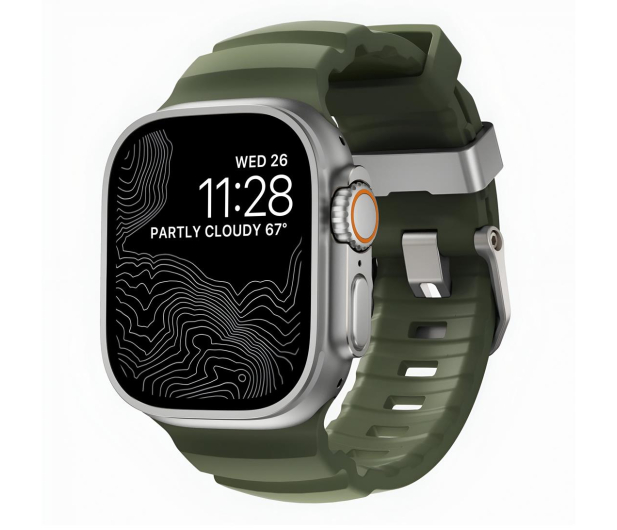 Nomad Rocky Point Band Apple Watch 49/45/44/42mm natural/forest - 1312858 - zdjęcie